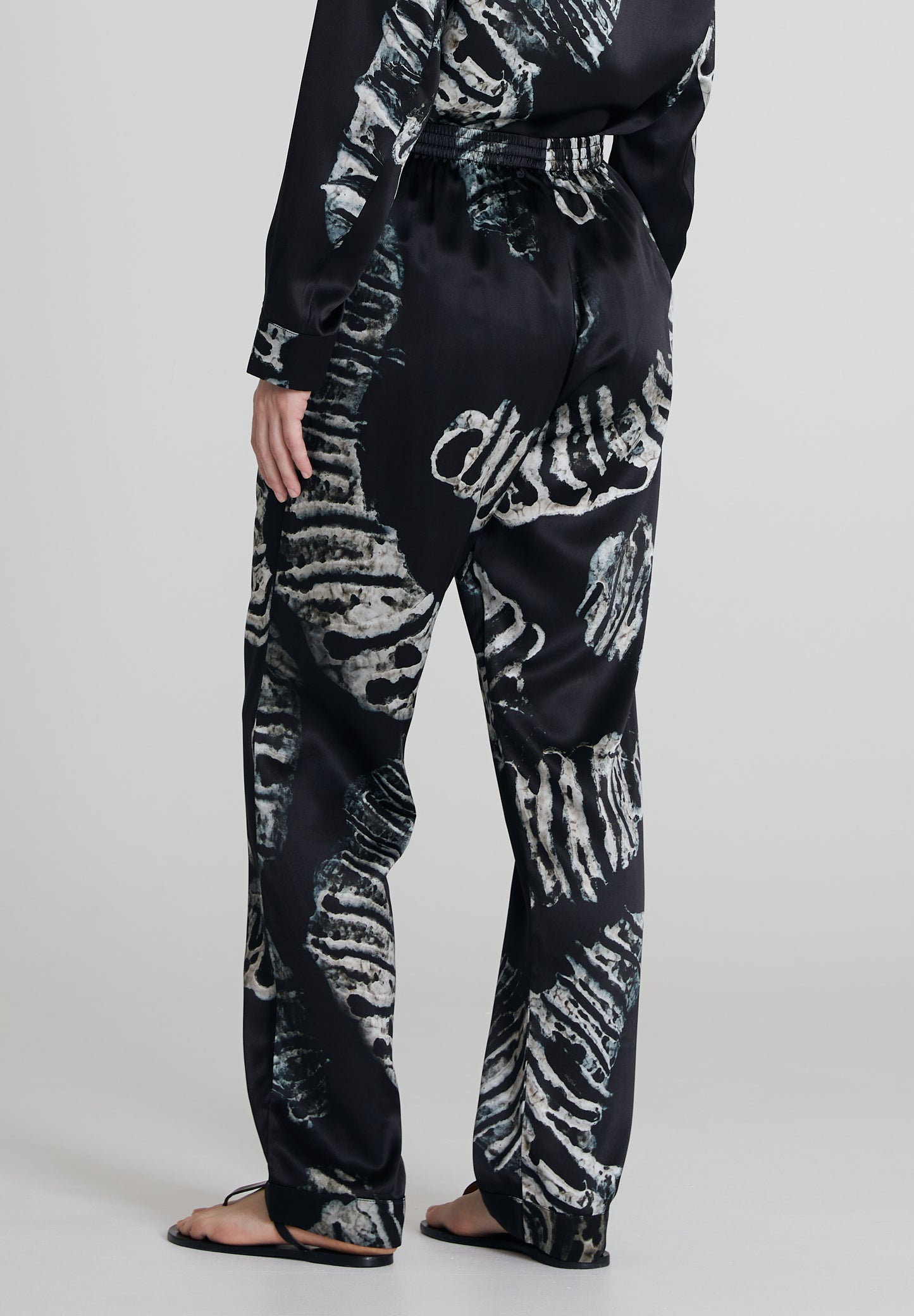 All Day Silk Set - Black & Silver Moth