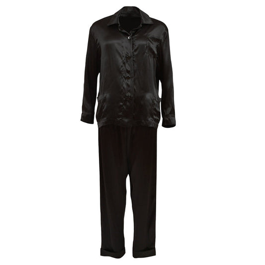 Svart Sidenpyjamas
