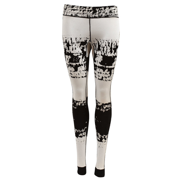 Monochrome Stripe Leggings i silkejersey