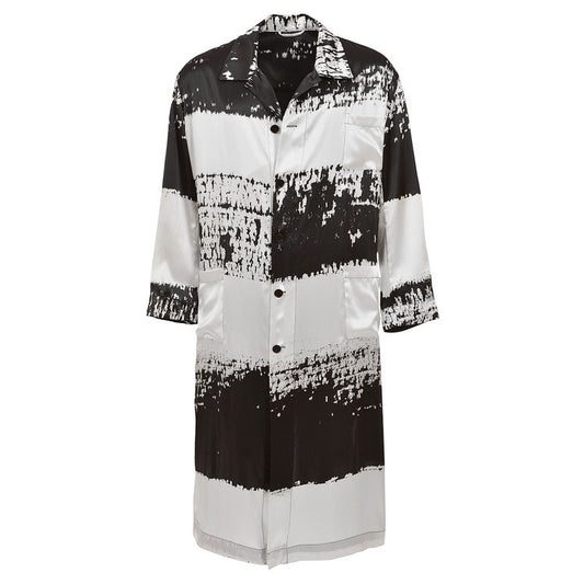 Monochrome Stripe Sidenrock Herr